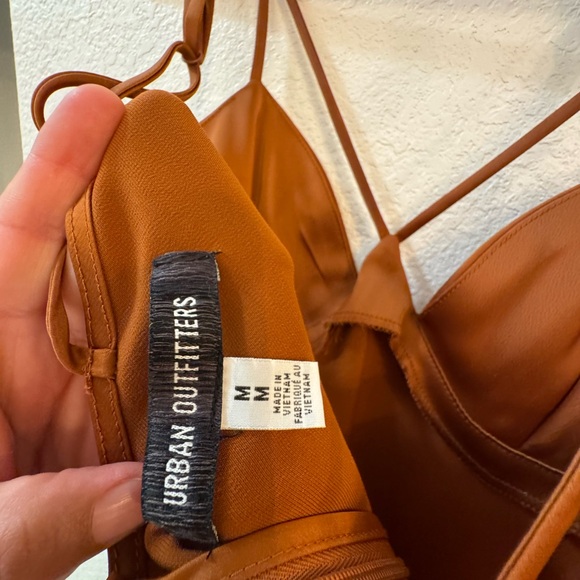 Urban Outfitters Brown Satin Mini Dress - Picture 10 of 15